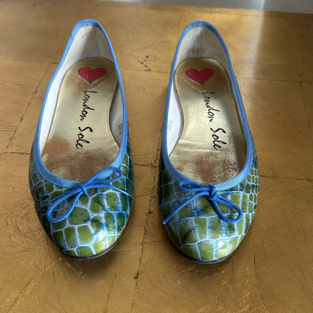 LONDON SOLE BALLET FLATS Multicolor SOLES SIZE 38.5
